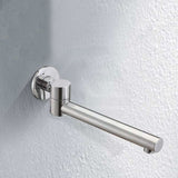 Euro Chrome Solid Brass Round Wall Spout With 180 Swivel For Bathtub Bathroom Products