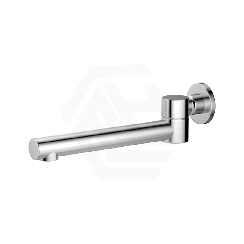 Euro Chrome Solid Brass Round Wall Spout With 180 Swivel For Bathtub Spouts