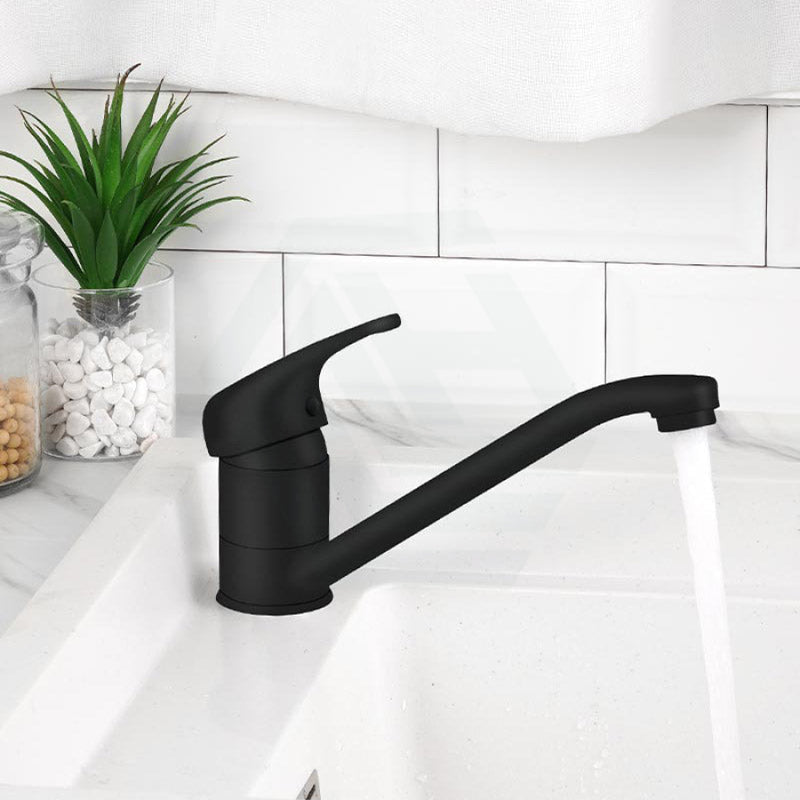 Euro Matt Black Solid Brass Mixer Tap With 360 Swivel For Kitchen Kitchen Products