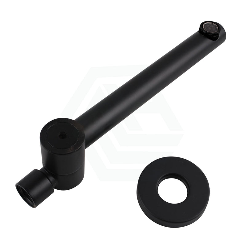 Euro Matt Black Solid Brass Round Wall Spout With 180 Swivel For Bathroom Bathroom Products