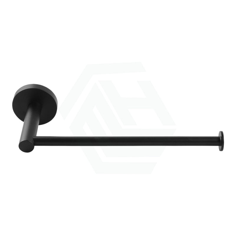 Euro Pin Lever Round Black Hand Towel Holder Stainless Steel Wall Mounted Bathroom Products