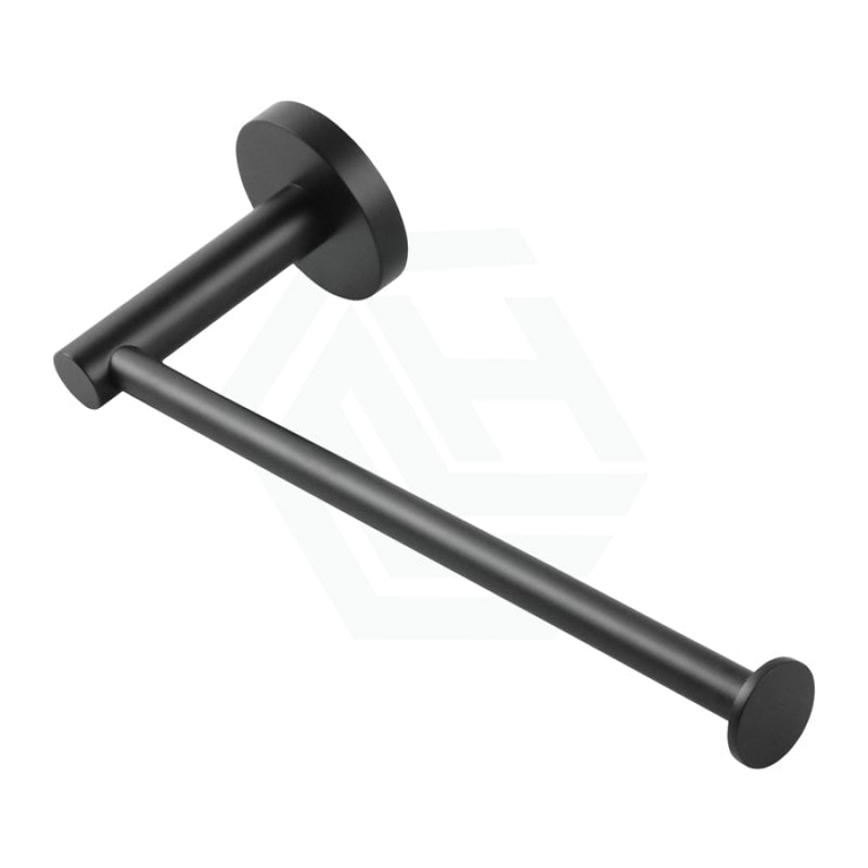 Euro Pin Lever Round Black Hand Towel Holder Stainless Steel Wall Mounted Bathroom Products