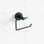 Euro Pin Lever Round Black Toilet Paper Roll Holder Wall Mounted Holders