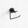 Euro Pin Lever Round Black Toilet Paper Roll Holder Wall Mounted Holders