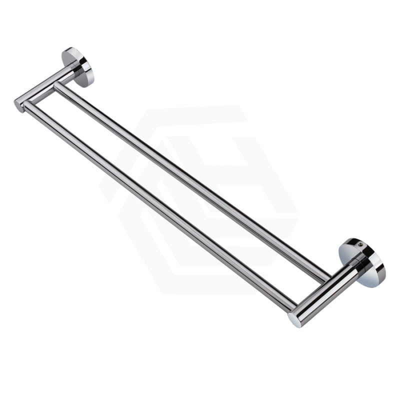 Euro Pin Lever Round Chrome Double Towel Rack Rail Cut To Size Bathroom Products
