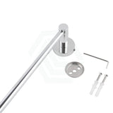 Euro Pin Lever Round Chrome Single Towel Rack Rail 900mm Stainless Steel 304 Bathroom Products