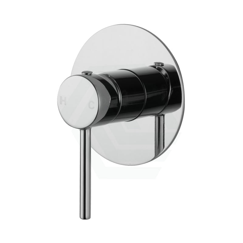 Brass Round Shower Bath Wall Mixer Chrome