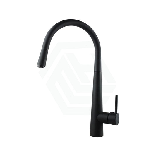 Euro Round Electroplated Black 360 Swivel Pull Out Kitchen Sink Mixer Tap Mixers