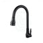 Euro Round Electroplated Black Vintage 360° Swivel Pull Out Kitchen Sink Mixer Tap Solid Brass Mixers