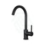 Euro Round Electroplated Matt Black Kitchen Sink Mixer Tap 360° Swivel Mixers