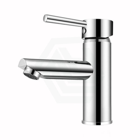 Round Solid Brass Basin Mixer Tap Chrome