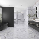 Elite Marble Invisible Grigio Natural Finish Marble Look 600x1200mm Tile
