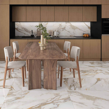 Elite Marble Calacatta Macchia Natural Finish Marble Look 600x1200mm Tile
