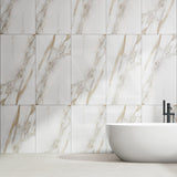 Elite Marble Calacatta Macchia Natural Finish Marble Look 600x1200mm Tile