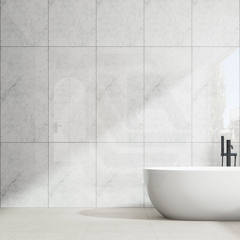 Euromarmo Carrara Venatino Polished Marble Look 600/1200mm Tile