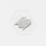 Marble Express Mosaic Carrara Herringbone Honed Tile 305x281mm Sheet (25×98mm Chip Piece)
