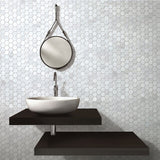 Marble Express Mosaic Carrara Hexagon Honed Tile 305x298mm Sheet (48×55mm Hexagon Piece)