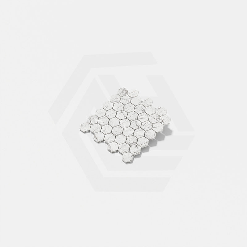 Marble Express Mosaic Carrara Hexagon Honed Tile 305x298mm Sheet (48×55mm Hexagon Piece)