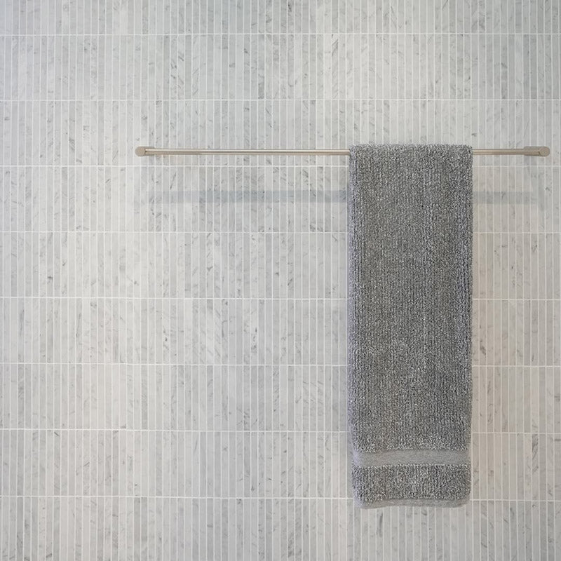 Marble Express Mosaic Carrara Strip Honed Tile 305x305mm Sheet (15x150mm Strip Piece)