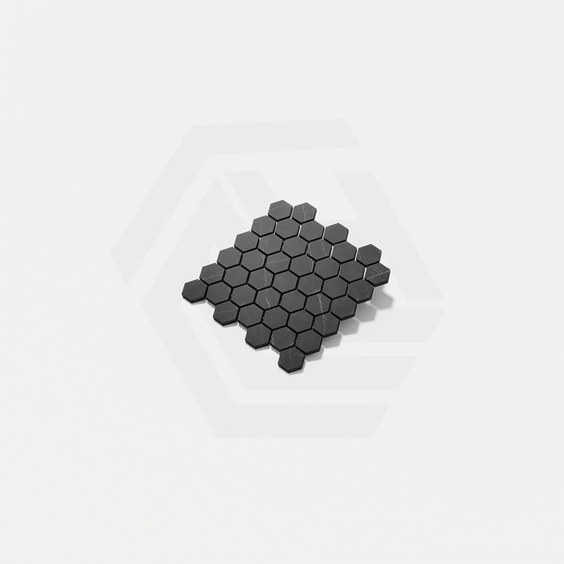 Marble Express Mosaic Pietra Grey Hexagon Honed Tile 305x298mm Sheet (48×55mm Hexagon Piece)