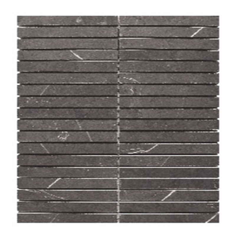 Marble Express Mosaic Pietra Grey Strip Honed Tile 305x305mm Sheet (15x150mm Strip Piece)