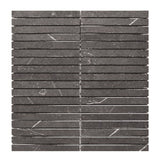 Marble Express Mosaic Pietra Grey Strip Honed Tile 305x305mm Sheet (15x150mm Strip Piece)