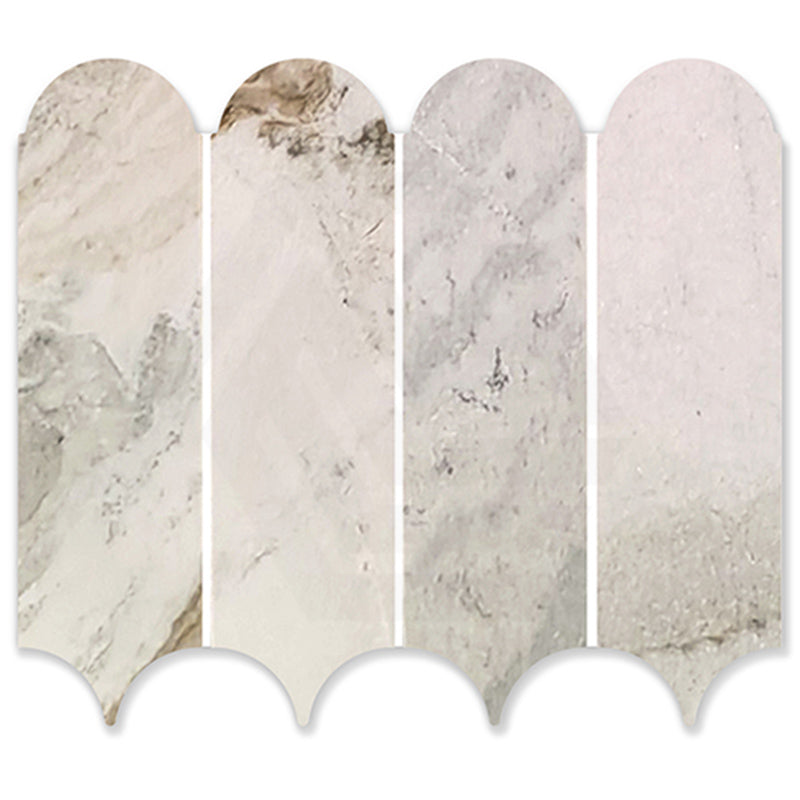 Marble Mosaic Paradise Feather Honed Tile 338x268mm Sheet (82x268mm Chip Piece)