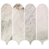 Marble Mosaic Paradise Feather Honed Tile 338x268mm Sheet (82x268mm Chip Piece)