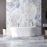 Marble Mosaic Paradise Feather Honed Tile 338x268mm Sheet (82x268mm Chip Piece)