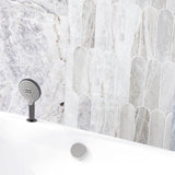 Marble Mosaic Paradise Feather Honed Tile 338x268mm Sheet (82x268mm Chip Piece)