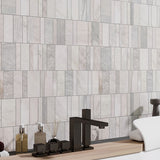 Marble Mosaic Paradise Nova Brick Tile 300x300mm Sheet