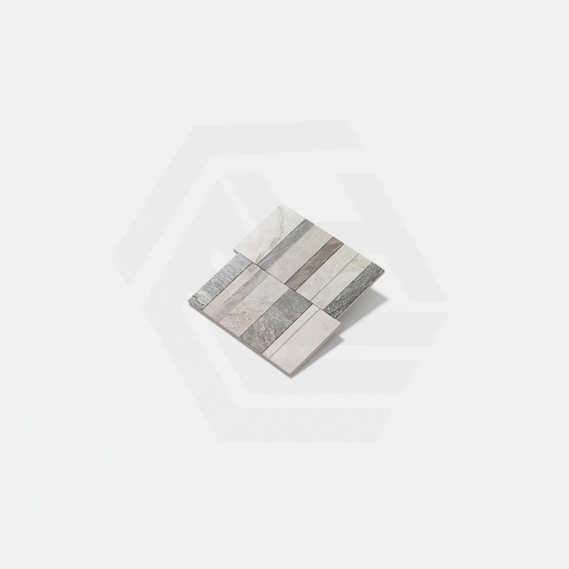 Marble Mosaic Paradise Nova Brick Tile 300x300mm Sheet