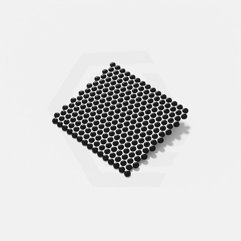 Cottage Penny Round Mosaic Sheet Gloss Black 315x291mm Tile (20x20mm Round Piece)
