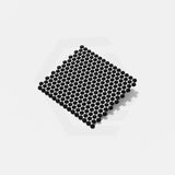 Cottage Penny Round Mosaic Sheet Matt Black 315x291mm Tile (20x20mm Round Piece)