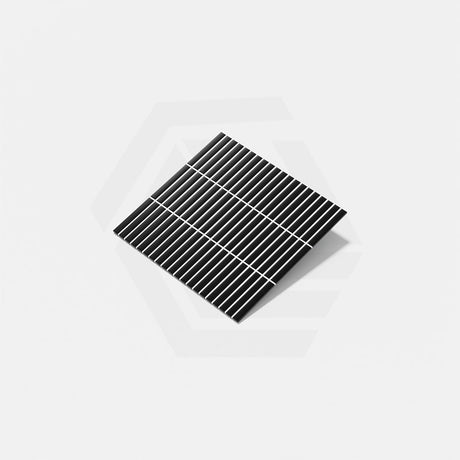 Cottage Pencil Mosaic Sheet Matt Black 296x293mm Tile (13x95mm Pencil Piece)