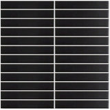Cottage Strip Mosaic Sheet Matt Black 300x296mm Tile (22x145mm Strip Piece)