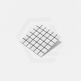 Cottage Square Mosaic Sheet Carrara Matt White 306x306mm Tile (48x48mm Square Piece)