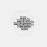 Cottage Fan Shape Mosaic Sheet Matt Grey 255x219mm Tile (70x75mm Fan Shape Piece)