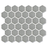 Cottage Hexagon Mosaic Sheet Matt Grey 325x282mm Tile (51x59mm Hexagon Piece)