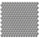 Cottage Penny Round Mosaic Sheet Matt Grey 315x291mm Tile (20x20mm Round Piece)
