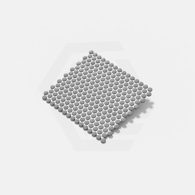 Cottage Penny Round Mosaic Sheet Matt Grey 315x291mm Tile (20x20mm Round Piece)