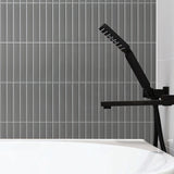 Cottage Strip Mosaic Sheet Matt Grey 300x296mm Tile (22x145mm Strip Piece)