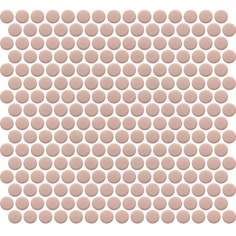 Cottage Penny Round Mosaic Sheet Sugar Rose Matt Pink 315x291mm Tile (20x20mm Round Piece)