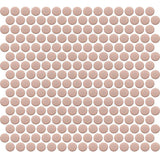 Cottage Penny Round Mosaic Sheet Sugar Rose Matt Pink 315x291mm Tile (20x20mm Round Piece)