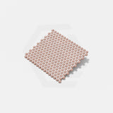 Cottage Penny Round Mosaic Sheet Sugar Rose Matt Pink 315x291mm Tile (20x20mm Round Piece)