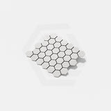 Cottage Hexagon Mosaic Sheet Matt White 325x282mm Tile (51x59mm Hexagon Piece)