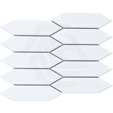 Cottage Picket Mosaic Sheet Matt White 257x313mm Tile (48x195mm Picket Piece)