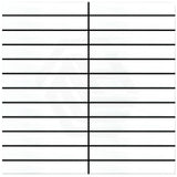 Cottage Strip Mosaic Sheet Gloss White 300x296mm Tile (22x145mm Strip Piece)