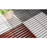 Cottage 3D Strip Mosaic Sheet Gloss Grey 299x296mm Tile (20x145mm Strip Piece)