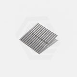 Cottage 3D Strip Mosaic Sheet Gloss Grey 299x296mm Tile (20x145mm Strip Piece)
